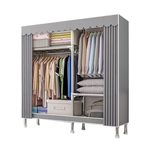 Armario de almacenamiento para dormitorio con estantes de ropa 2