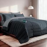 Dreamlab Set de Edredon Acolchado con Fundas de Almohada Decorativas y Juego de Sabanas | Juego de Cama Completo |...