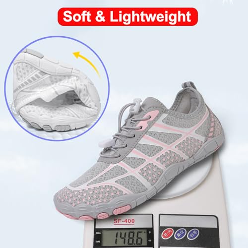 Image of Hike Barefoot Shoes Women Men Pro Water Footwear Wide Toe Box Non-Slip Unisex Athletic Outdoor Running Shoes