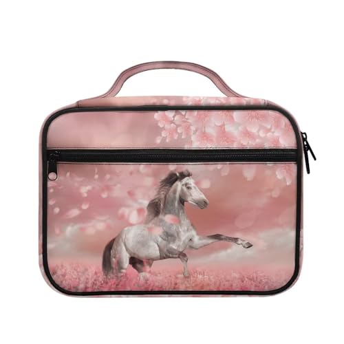 PJHEQOXE Simple Horse Sakura Print Bible Cover for Girls Women,Christmas