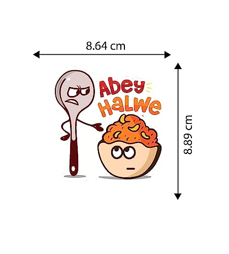 Image of Wooden Abey Halwe Fridge Magnet for Refrigerator Home, Kitchen and Office Decoration Multicolor