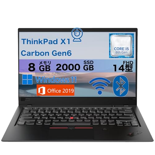Amazon.co.jp: 【軽量ノートパソコン】ThinkPad X1 Carbon Gen 6 14