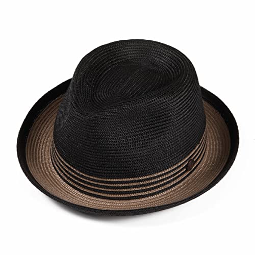 Trilby Chapeau Noir M - DASMARCA Jordan Summer de Style Unisexe