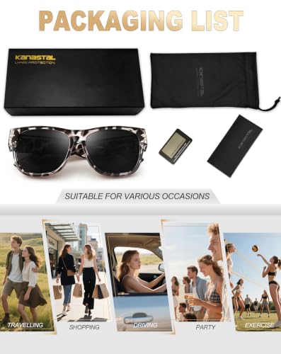 Image of KANASTAL Over Glasses Sunglasses Square Fit Over Polarized Sunglasses UV400