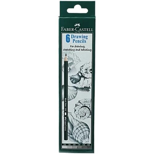 Faber-Castell Drawing Pencils Pack of 6 Assorted Grades (2B, 3B, 4B, 5B, 6B & 8B) | Artist Graphite Sketching Pencils for Drawing, Shading, Blending & Professional Artwork | Soft Dark Lead Pencil Set-image-32