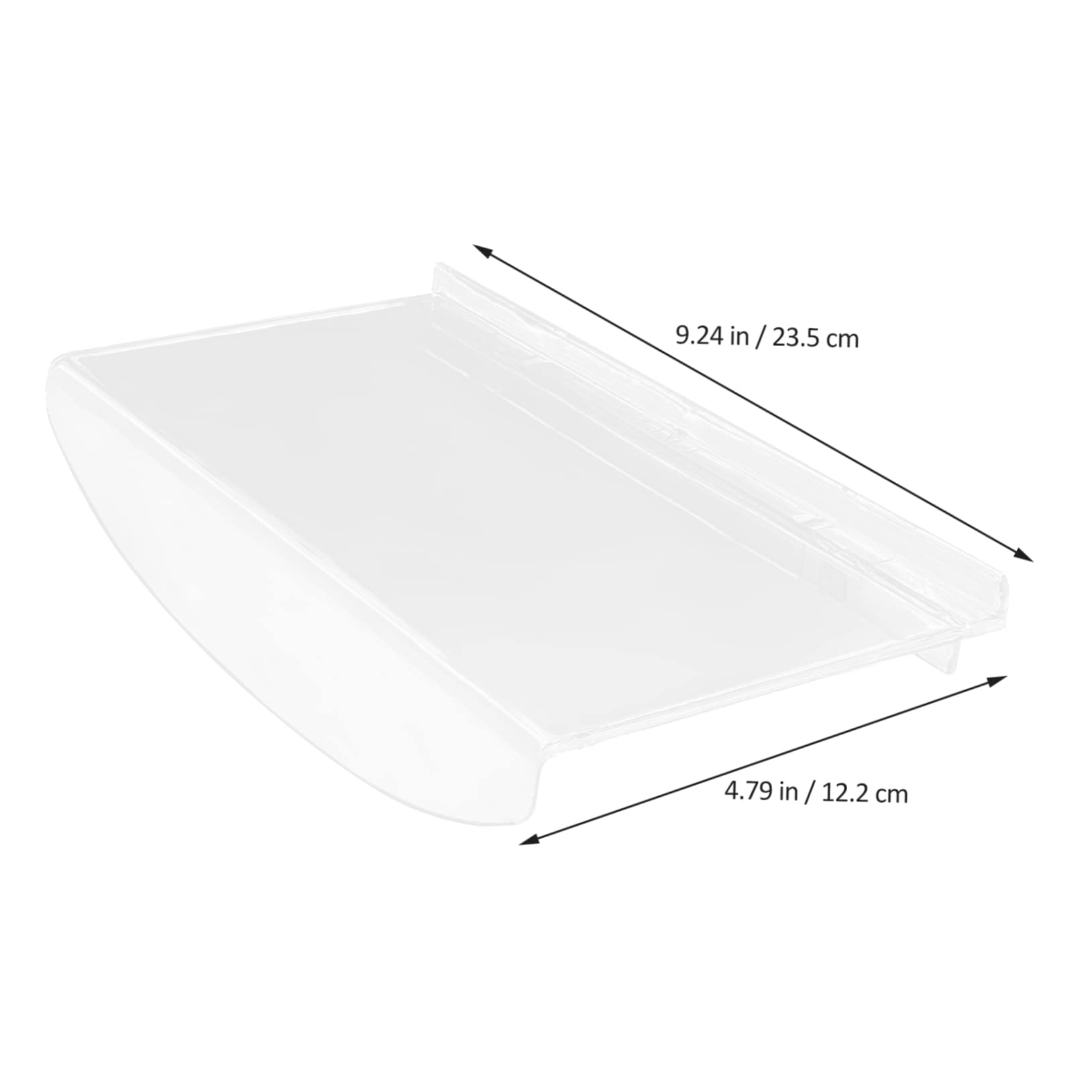 HOODANCOS 6pcs Floating Shoe Shelves for Wall Transparent Display Rack for Home Shop Store Easy to Install Shoe Shelf for Various for Sneakers Heels Casual Footwear