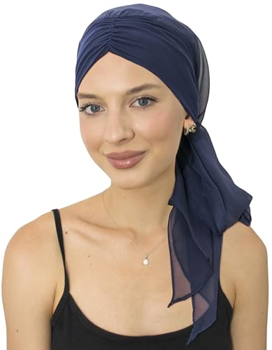 CAPLORD Chemo Headwrap for Women Turban Headwear for Cancer Patients Skull Cap Hair Loss Cover Lightweight Head Covering Hat