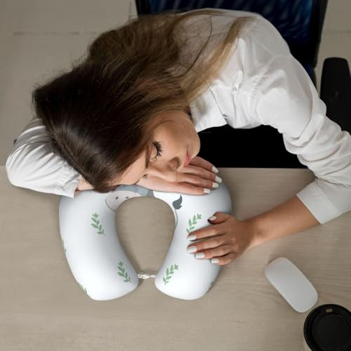 Almohada de espuma viscoelástica para viaje U miniatura 6