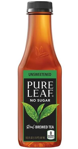 Generic Shipped by B4Y-Pure_Leaf (Unsweetened Iced Tea, 18.5 oz Bottles) (12, 18.5, Fl Oz)