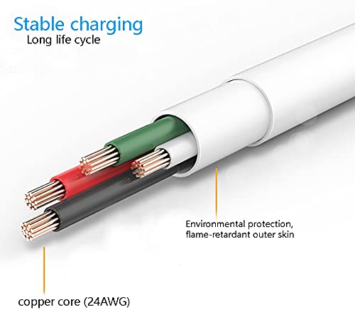 Liansum Replacement Finishing Touch Flawless Legs Charger Cord Ladies Legs Razor Shaver Usb Cable, Women Electric Trimmer 5V Power Cord White (Only For Finishing Touch Flawless Legs) #TOP5