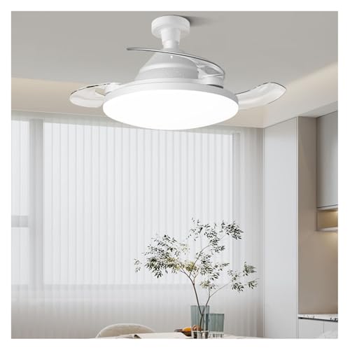 Ventilador de techo con luz para sala de estar y dormitorio moderno 5