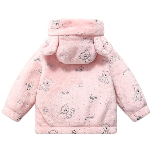 Toddler Fleece Jacket Baby Winter Coat Newborn Girl Hoodie Infant Boy Clothes 3T2