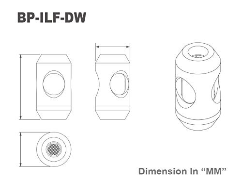 Bitspower G1/4" In-Line Filter, Deluxe White #TOP4
