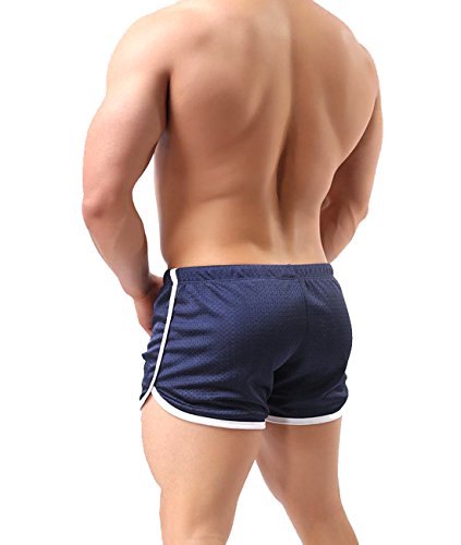 Image of Ouber Men's Fitted Shorts Bodybuilding Workout Gym Running Tight Lifting Shorts
