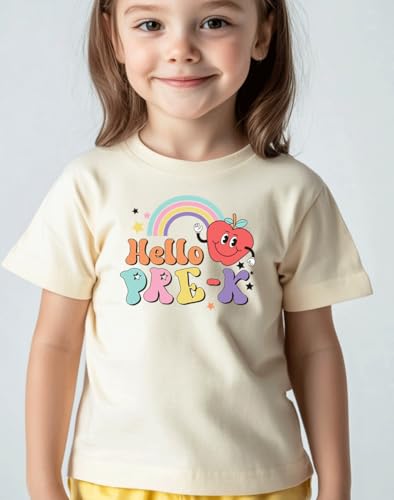 Image of Kids Toddler Boys Girls Back to School Shirt First Day of Preschool T-Shirt Short Sleeve Top