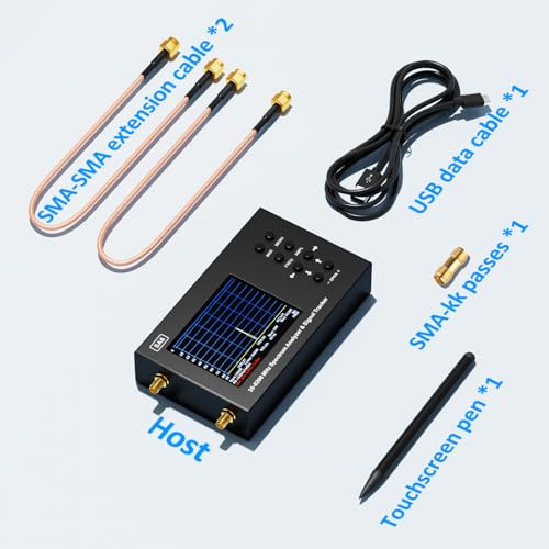 Image of SA6 6GHz Portable Spectrum Analyzer, 3.2 inchColor Touch Screen 35 MHz to 6200 MHz Handheld Micro Frequency Analyzer, 2-in-1 Signal Generator for Wi-Fi 2G 3G 4G LTE, CDMA, DCS, GSM, GPRS, GLONASS