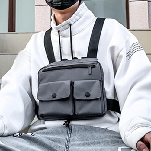 Bolso de pecho para hombre Angoily de nylon duradero estilo urbano 3