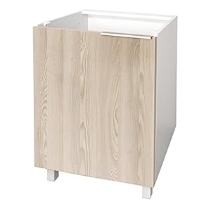 Berlioz Creations CP6BF Unterschrank für Küche mit 1 Tür, aus Esche, 60 x 52 x 83 cm, 100 Prozent französische Herstellung