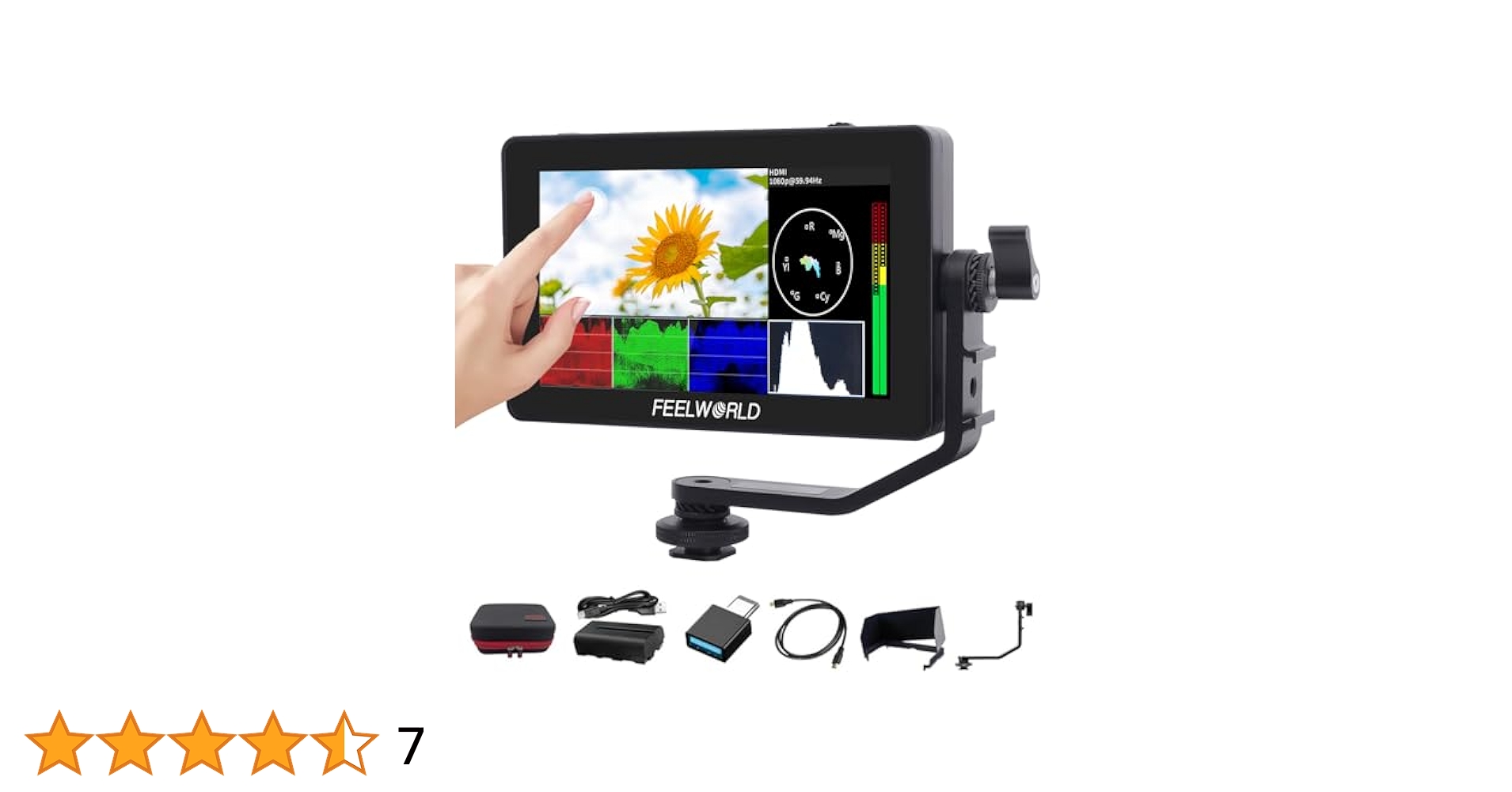 その他 Feelworld F6 Plus FEELWORLD F6 PLUS 5.5 インチ 3D LUT タッチスクリーン 4K HDMI