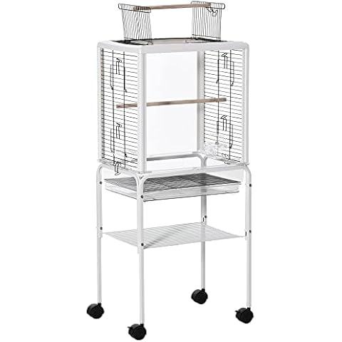 Jaula para Pájaros con Soporte Desmontable Cover