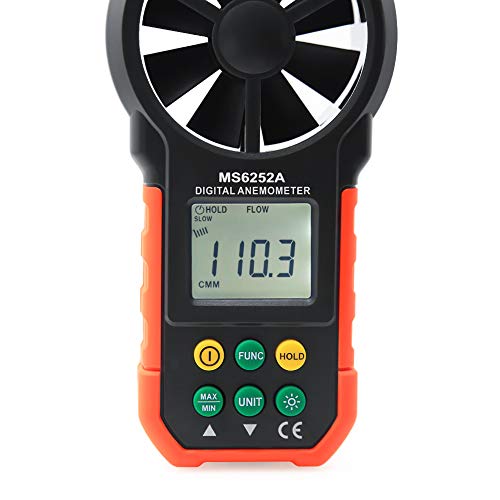 Amtast Anemometer Handheld Wind Speed Meter Air Flow Volume Meter Kite Flying, Climbing, Fishing, Boat Sailing Wind Gauges Cfm Meter With Backlight #TOP4