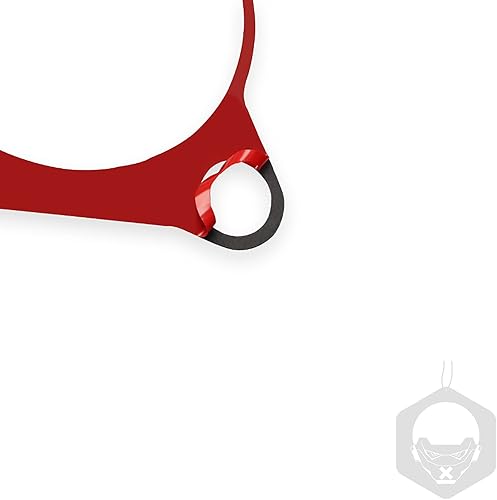 Miniatura 61 de Adhesivo para panel de palanca de cambios de consola central de automóvil, decoración de fibra de carbono suave real, interior de automóvil rojo