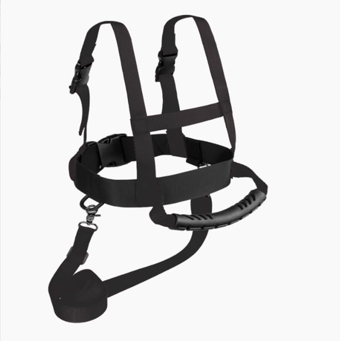 Hi Snow Ski and Snowboard Training Harness for Kids, Boys, Girls, Beginners (Black)