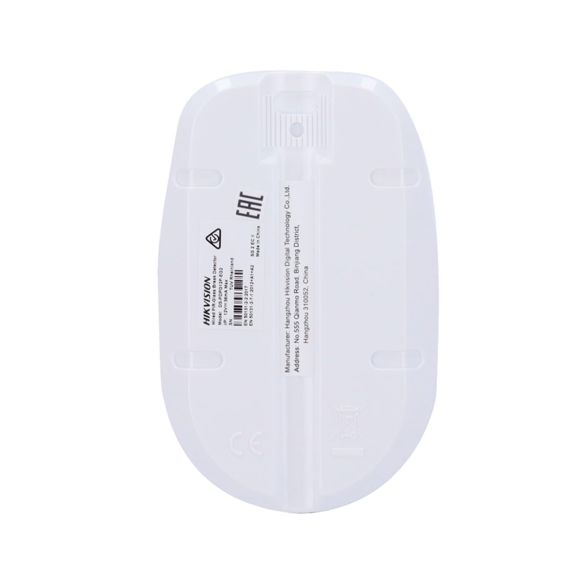 Detector Rotura Cristal + PIR CABLEADO 12M / 85,9° Rango 8M / 120° INMUNIDAD Mascotas 30 KG RESISTENCIAS EOL SELECCIONABLES HIK
