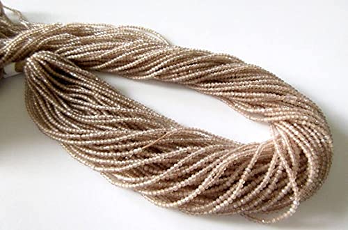 Pierre de lune pêche 2mm perles rondelles naturelles facettées pour enfilage et loisirs créatifs