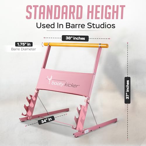 Image of Portable Folding Exercise Bar for Barre, Balance and Ballet Home Workouts, Strong Freestanding Stable Design