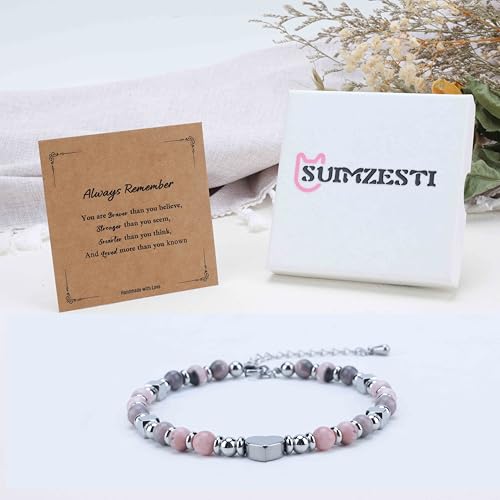 Image of Tiny Bead Bracelets for Women, Unique Birthday Gifts for Women Teens | Inspirational Heart Beaded Bracelet for Daughter, Friends, Bestie, Granddaughter Jewelry Trendy Stuff
