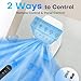 MYICY 3-IN-1 Windowless Air Conditioner w/Double Tanks, Smart Timer, 3 Ice Packs, 60W Evaporative Air Cooler, 70° Oscillation, 3-Speed 25-INCH Swamp Cooler Air Conditioner Portable for Room