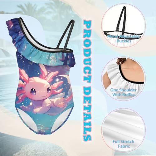 Image of Yzaoxia Girls Swimsuits One Piece Bathing Suit Sleeveless Gymnastics Swimwear for Kids 3-14Y
