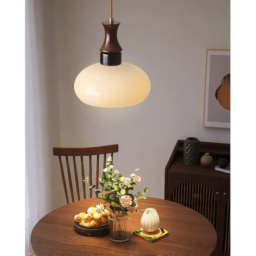 Suspension de style rétro nordique en verre avec douille unique E27 - 5