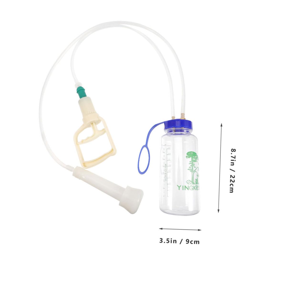 Mungitrice manuale per pecore Pompa a mano Mungitrice portatile per uso agricolo con tazza singola e pompa a vuoto - Forniture per mungitura di mucche e capre in plastica, accessorio per la