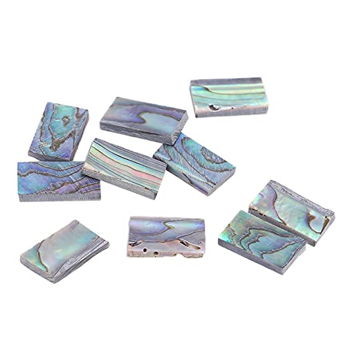Guitars Fretboard Inlay Material, 10Pcs Abalones Shells Blanks Handle For Mosaic Art For Jewelry Design #TOP6