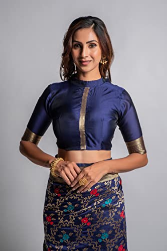 Image of Lilots Women's Designer Banarasi Silk Jacquard Designer Saree With Blouse Piece