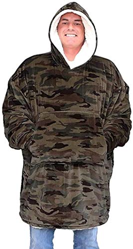 Sweat Plaid Léopard Confortable - Couverture à Capuche Oversize Femme et Homme