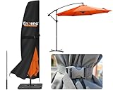 Enzeno Housse Parasol Droit en Tissu Oxford 420D imperméable,Housse de Parasol 3x3,Housse...
