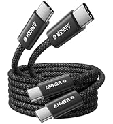 Anker 240W USB C Kabel, [2 Stück 1,8m] PD 3.1 Schnellladekabel USB C auf USB C Kabel, USB C Ladek...