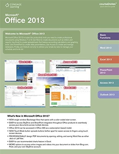 Microsoft Office 2013 CourseNotes