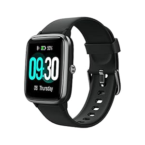 Willful Smart Watch for Android Phones and iOS Phones Compatible iPhone Samsung, IP68 Swimming Waterproof Smartwatch Fitness Tracker Fitness Watch Heart Rate Monitor Smart Watches for Men Women Black