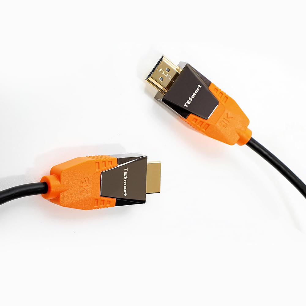 TESmart Pack Commutateur KVM compatible Thunderbolt 4 avec 8K HDMI 2.1 Câble 2 mx2