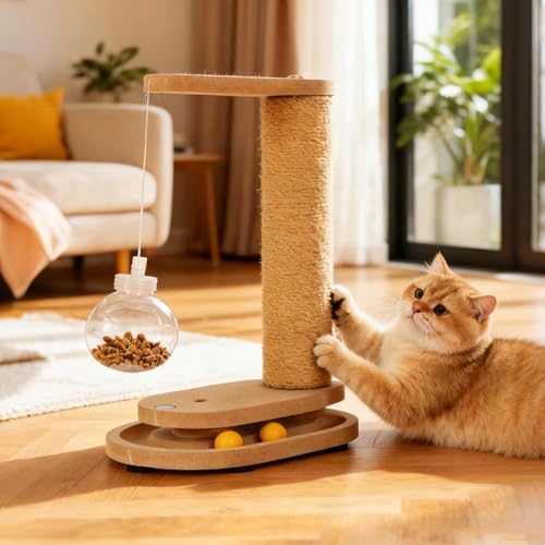 Griffoir pour chat interactif intégré au salon pour l'escalade - 4