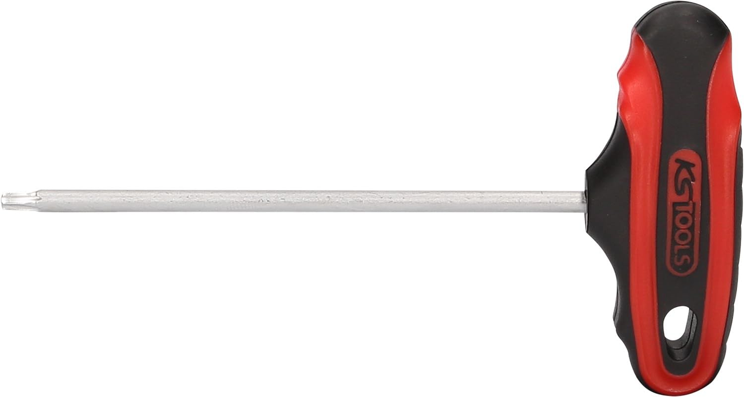 KS Tools 158.8021 Llave Allen Torx con mango en T T15, corta