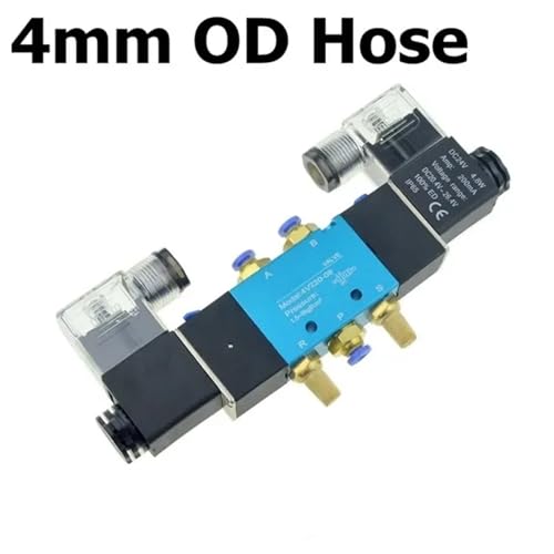 Électrovanne pneumatique double commande 24V haute précision 4mm