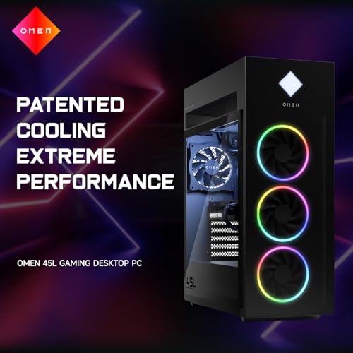 HP Omen 45L RTX 5080 Gaming Desktop, Intel Ultra 9 285K, 64GB DDR5 RAM, 1TB SSD, RGB Light Studio, DP, RJ-45, Bundle with HVER Stealth Gaming Keyboard, Black, Windows 11 Home - Image 3
