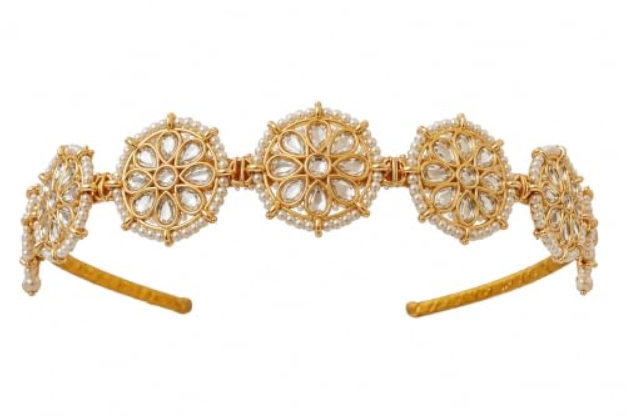 Kundan Studded Matha Patti Head Chain for Women & Girls, Wedding Hair Accessory