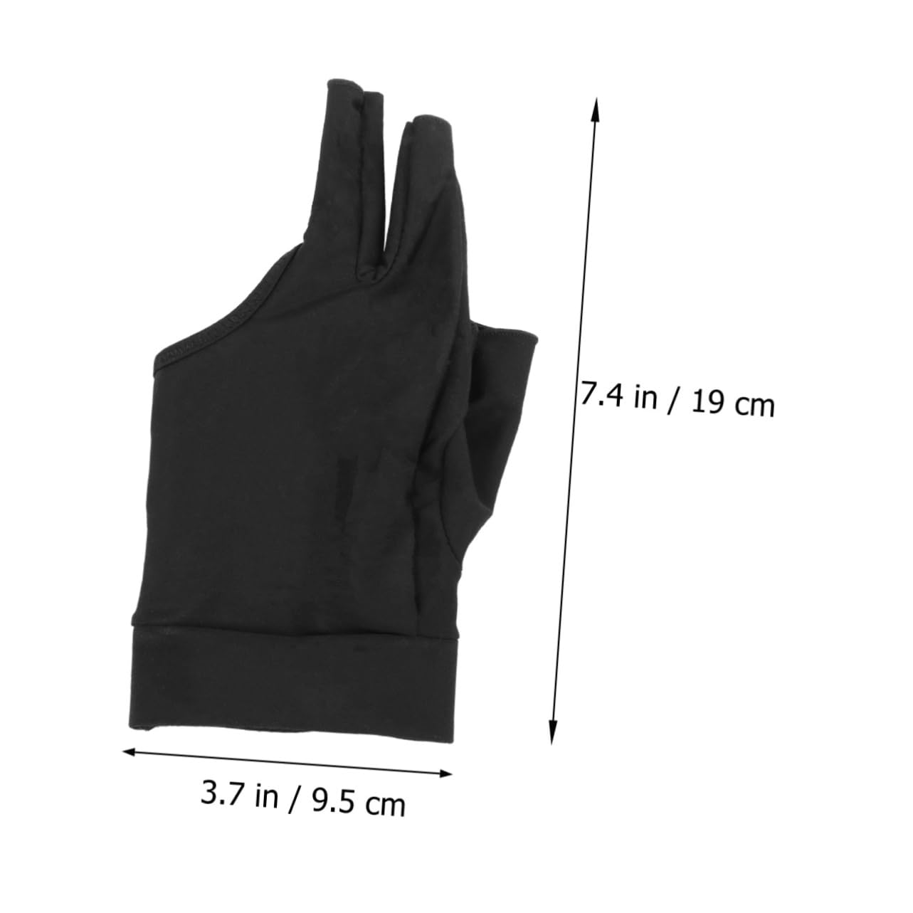 VICASKY High Elastic Finger Billiard Glove Slip Snooker Glove for Comfortable Grip Black Breathable for Enhanced Flexibility and Lightweight Design