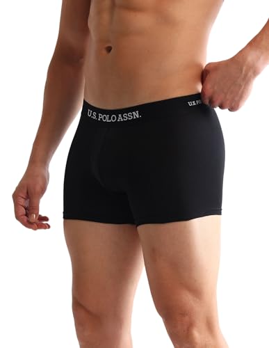 Image of U.S. Polo ASSN. Mens OET14 Anti Microbial Printed Underwear Trunks - Pack of 3